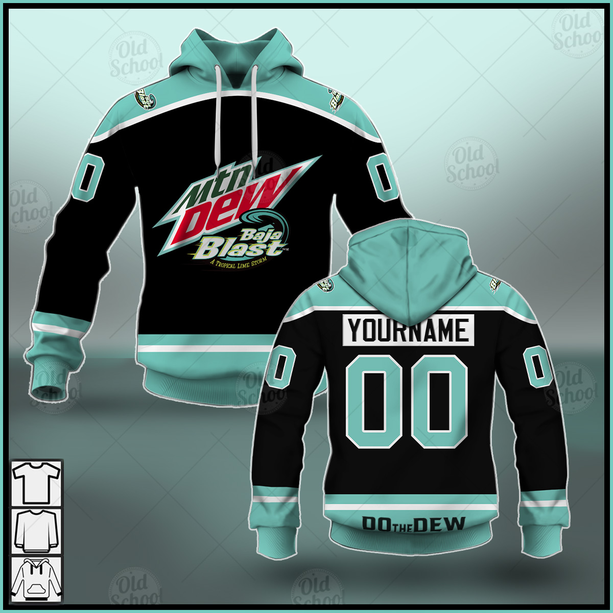 Mountain Dew Heritage Logo White Hockey Jersey