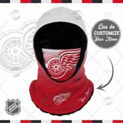 Personalized NHL Detroit Red Wings Hooded Gaiter Scarf Hooded Gaiter NHL