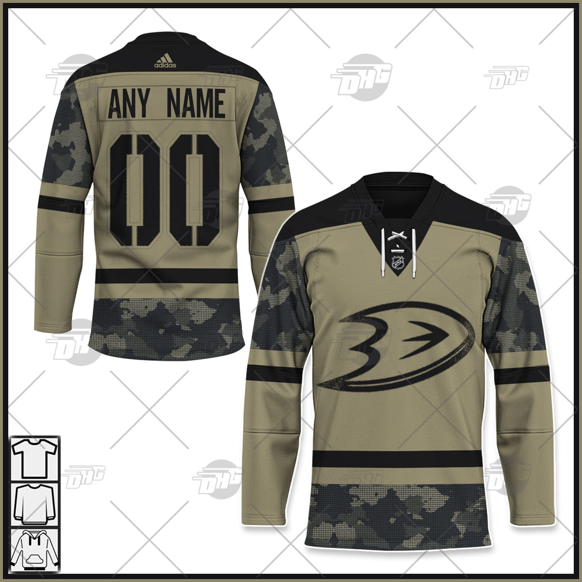 Ducks 2024 military jersey