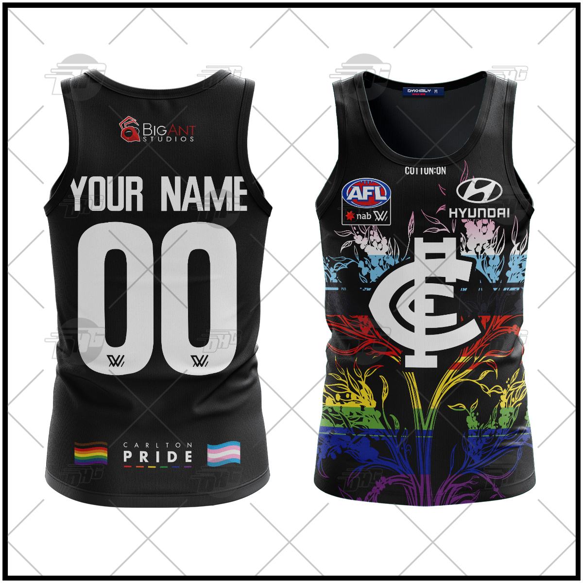 【海外Ｌサイズ】AFL カールトン・ブルーズ インディジェナスガーンジー Carlton Blues 2025 AFL Mens Indigenous Guernsey | 78055901