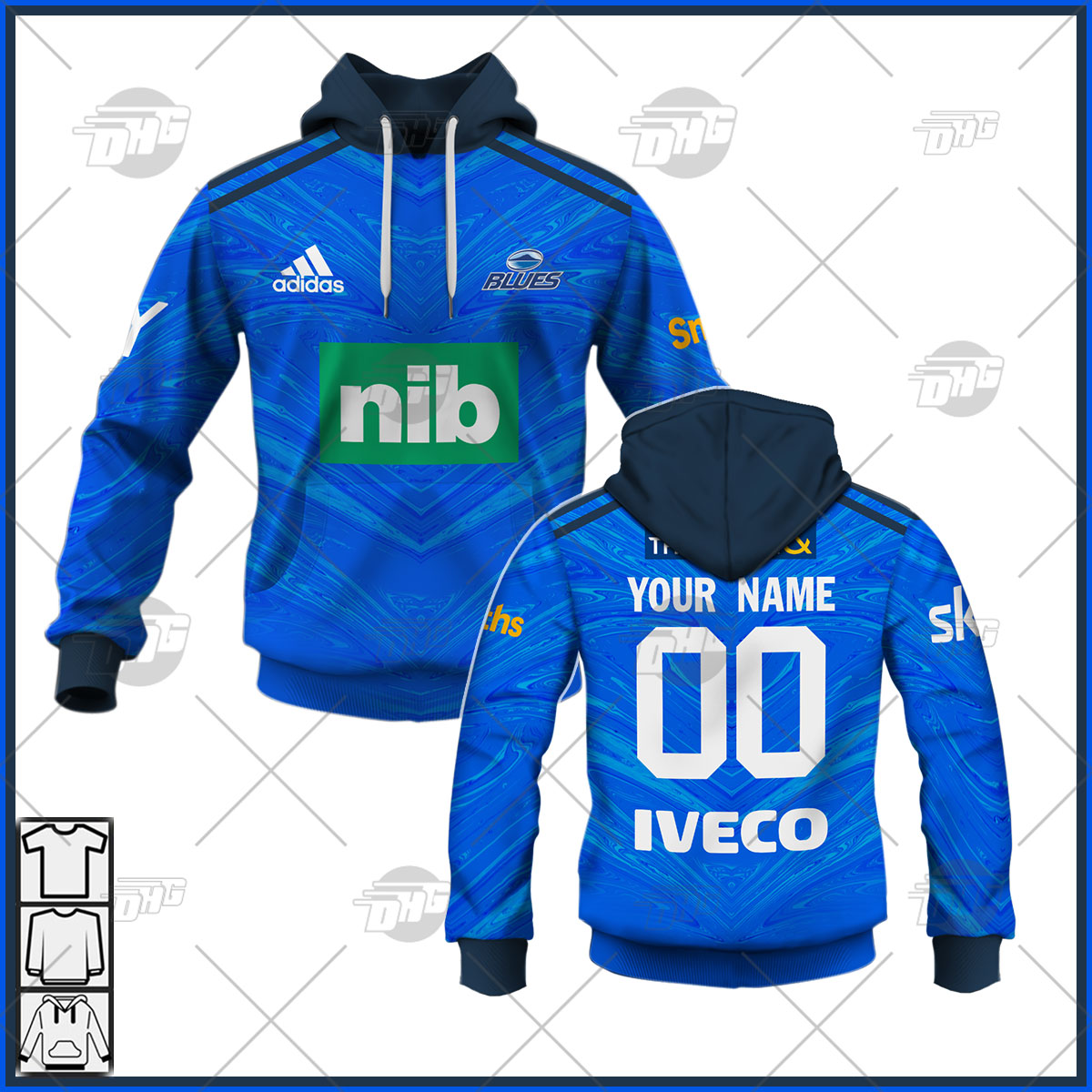 Personalize Throwback Super Rugby Auckland Blues Vintage Jersey 1997 –  GearShop