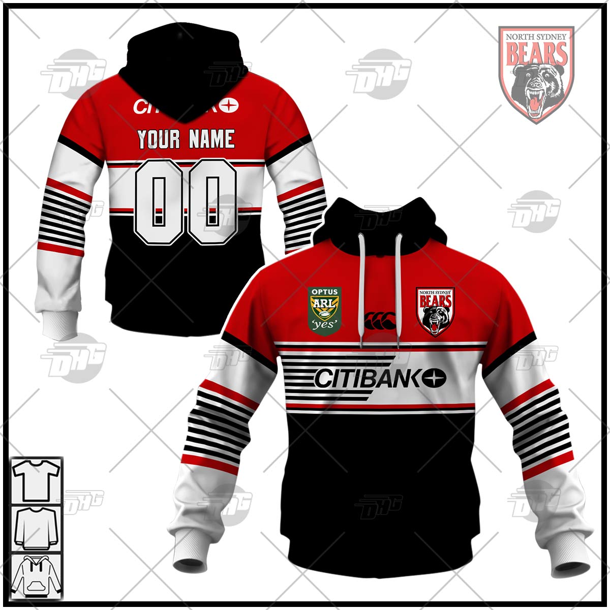 Buy 1994 North Sydney Bears Retro Jersey – Mens - Your Jersey